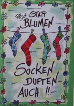 Blumen statt Socken kleinOK